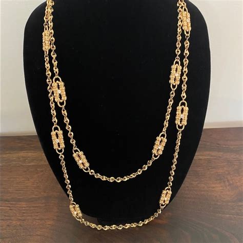 coco chanel paperclip necklace